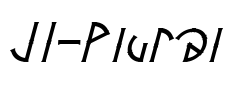 JI-Plural Font Image
