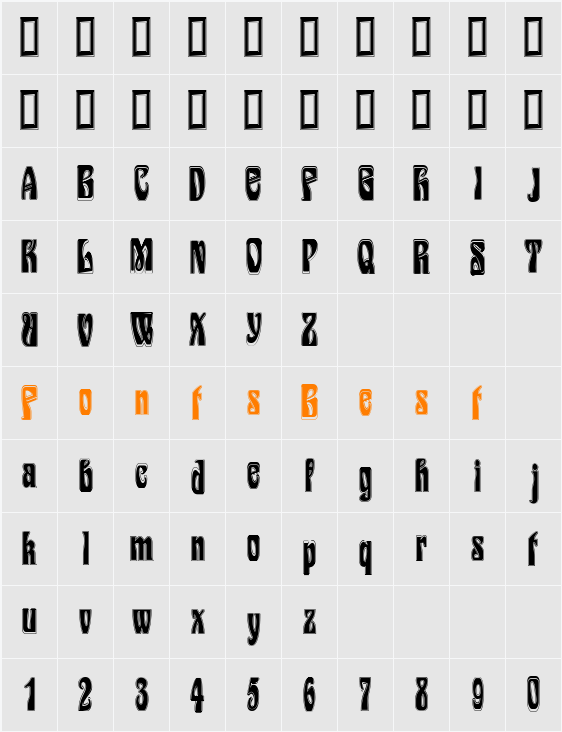 Epoque Inline Character Map