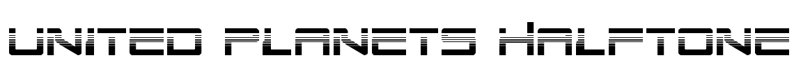United Planets Halftone Font Image