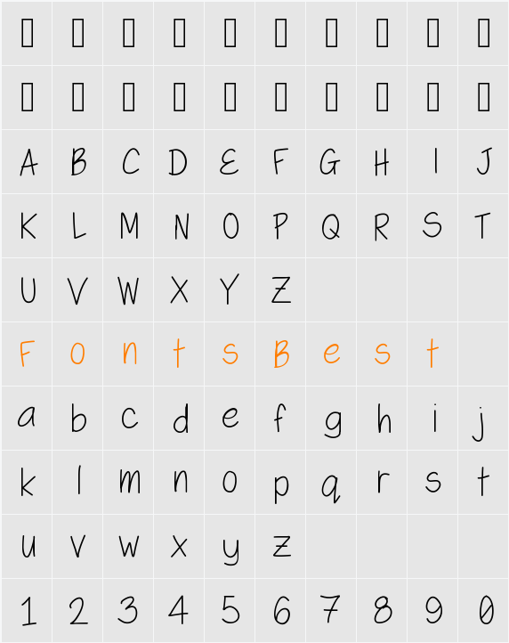 SwaggerLight Character Map