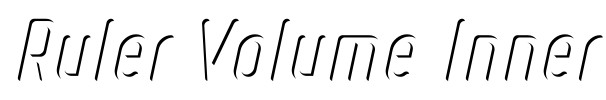 Ruler Volume Inner Font Image