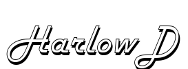 HarlowD Font Image