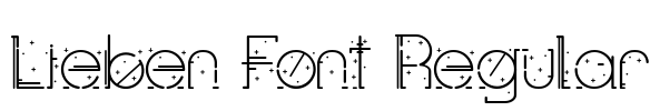 Lieben Font Regular Font Image