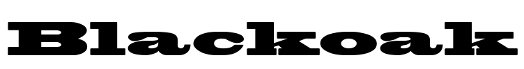 Blackoak Font Image