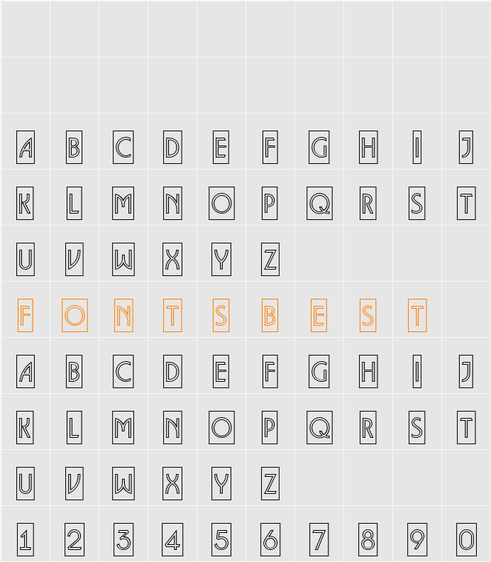 a_LancetCmOtl Character Map