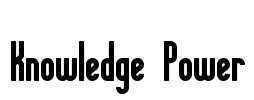 Knowledge Power Font Image