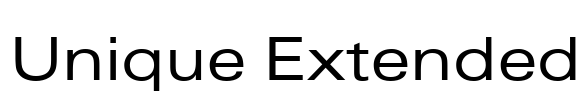 Unique Extended Font Image