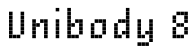 Unibody 8 Font Image