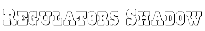 Regulators Shadow Font Image