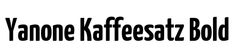 Yanone Kaffeesatz Bold