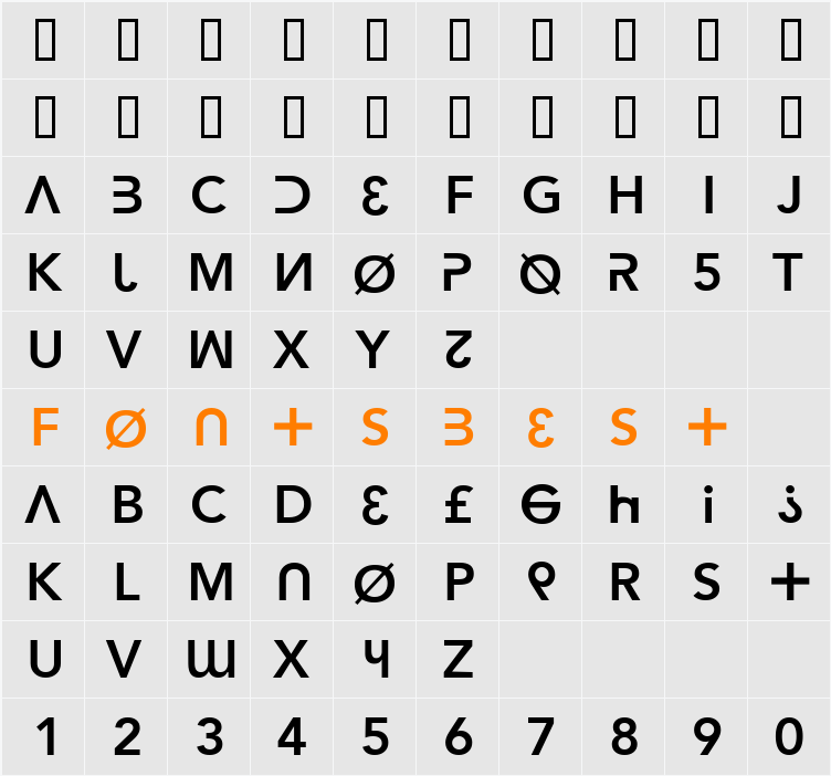 Hacker Argot Character Map