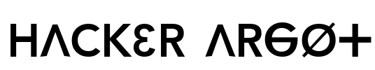 Hacker Argot Font Image