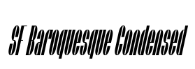 SF Baroquesque Condensed