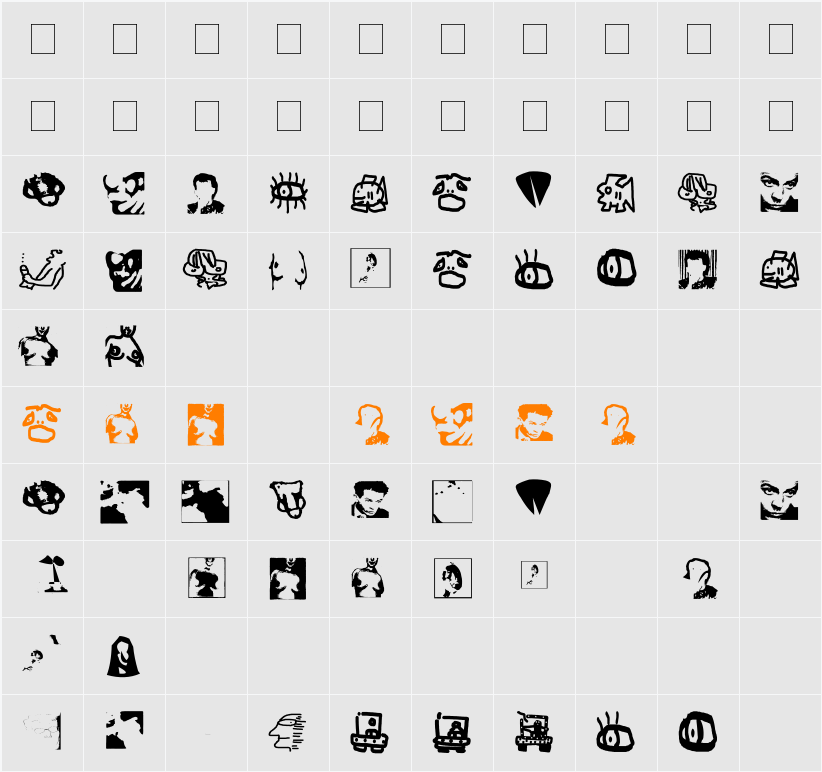 eros simboli Character Map