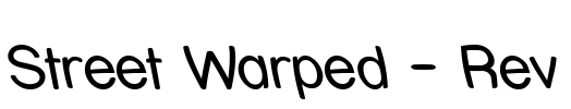 Street Warped - Rev Font Image
