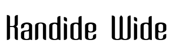 Kandide Wide Font Image