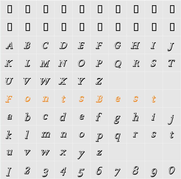 ScoriaK Character Map