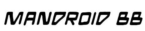 Mandroid BB Font Image