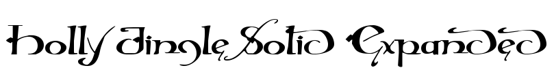 Holly Jingle Solid Expanded Font Image