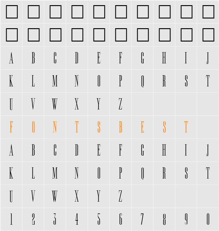 Edition Character Map