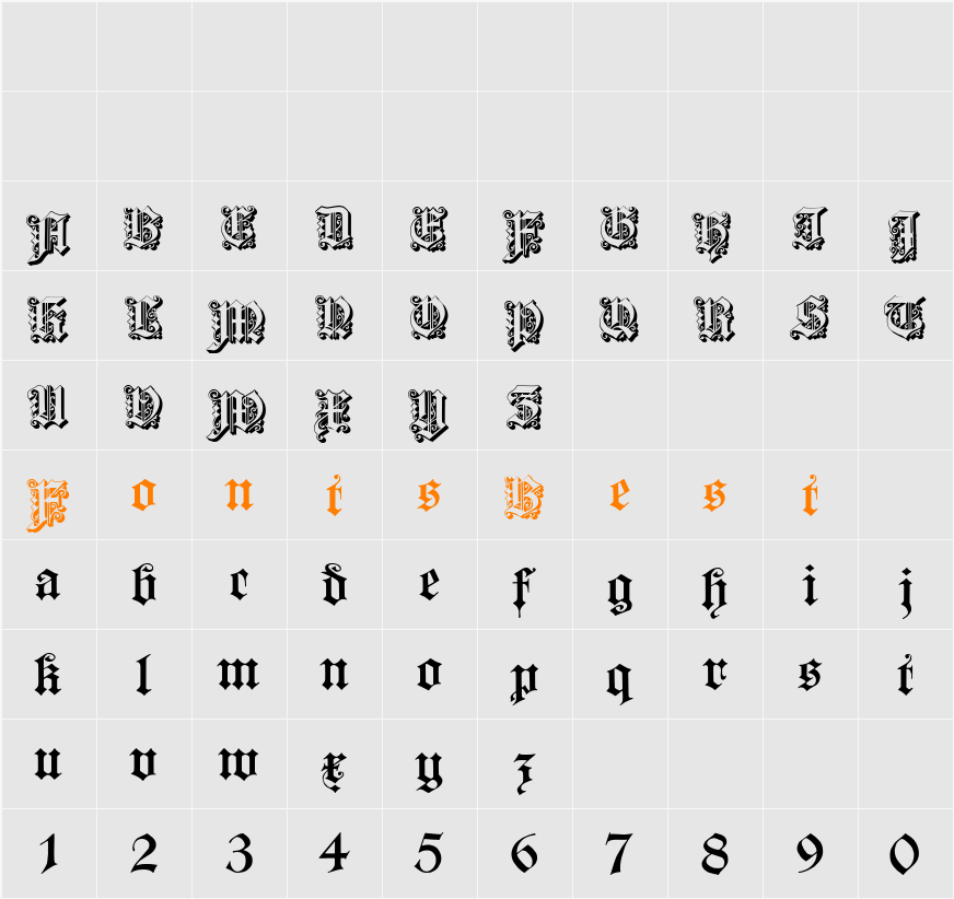Dearest Open Character Map