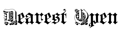 Dearest Open Font Image