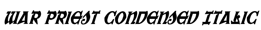 War Priest Condensed Italic