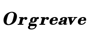 Orgreave Font Image