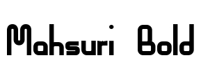 Mahsuri Bold Font Image