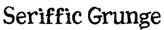 Seriffic Grunge Font Image