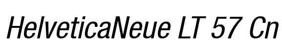 HelveticaNeue LT 57 Cn
