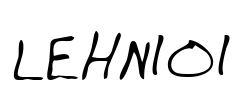 LEHN101 Font Image