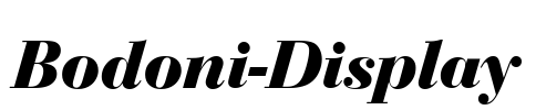 Bodoni-Display Font Image
