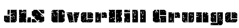 JLS OverKill Grunge Font Image