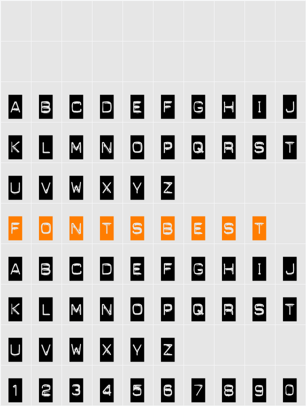 Dynamoe Character Map