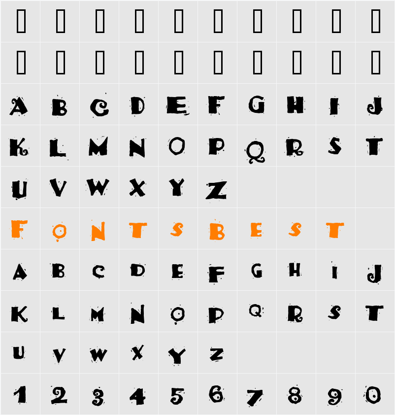 Salsa Character Map