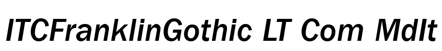 ITCFranklinGothic LT Com MdIt