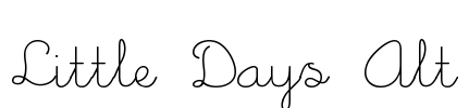 Little Days Alt Font Image