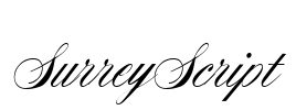 SurreyScript Font Image