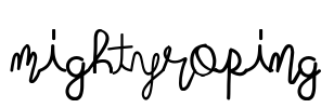 mightyroping Font Image