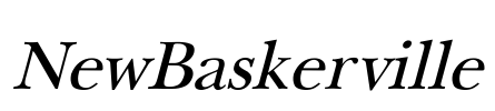 NewBaskerville Font Image