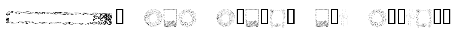 KR Fab Frames and Borders Font Image