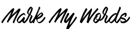 Mark My Words Font Image