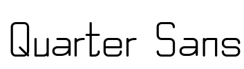 Quarter Sans Font Image