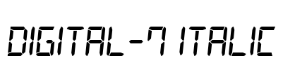 Digital-7 Italic