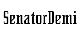 SenatorDemi Font Image
