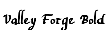 Valley Forge Bold Font Image