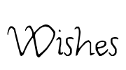 Wishes Font Image