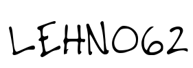 LEHN062 Font Image