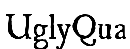 UglyQua Font Image